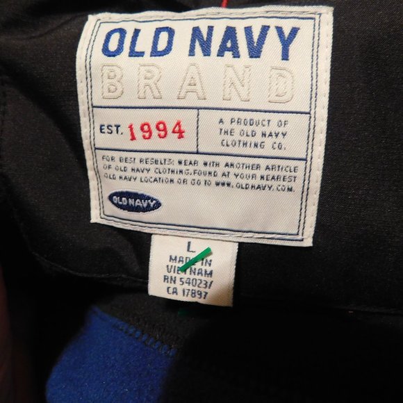 OLD NAVY Rain Parka Insulated Super Warm yet Lightweight Reflective Stripe Sz L - Picture 5 of 10